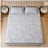 Night Bloom Silver Daisy Double Bedsheet Set (1 Bedsheet, 2 Pillow Covers)