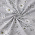 Night Bloom Silver Daisy Double Bedsheet Set (1 Bedsheet, 2 Pillow Covers)