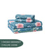 Night Bloom Royal Teal Flora Double Bedsheet Set (1 Bedsheet, 2 Pillow Covers)