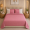 Italian Embroidery 3Pcs King Bedsheet Set (1 Bedsheet, 2 Pillow Covers), Rosa Cipria