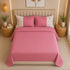 Italian Embroidery 3Pcs King Bedsheet Set (1 Bedsheet, 2 Pillow Covers), Rosa Cipria