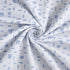 Indigo Grid King Size Bedsheet Set (1 Bedsheet, 2 Pillow Covers)